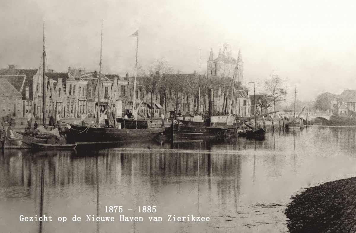 1875 1885 ZZE-1552 Zierikzee Nieuwe Haven bewerkt