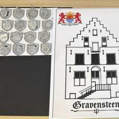 Wapenschildjes Ebenhaezerschool Tholen Groep 6A